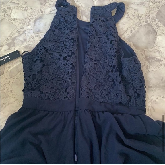 Navy blue skater dress size M - Picture 5 of 5